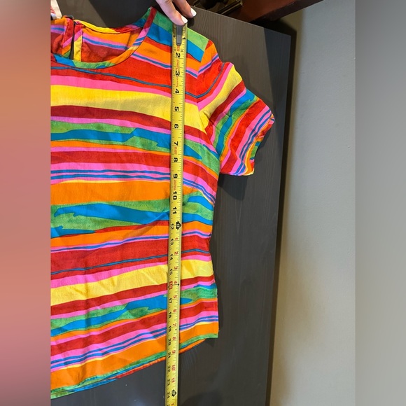 Caroline Charles London Vintage 100% Silk Top & Scarf - Picture 7 of 9